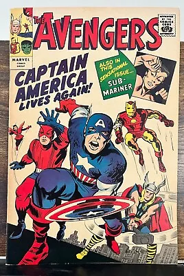 Avengers # 4 Golden Record Reprint 1964 Condition Fine/Very Fine Great Book. • $650