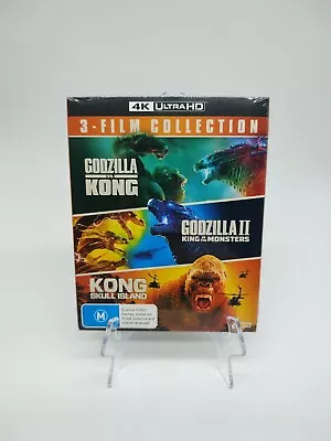 *New!* Godzilla Vs Kong King Of Monsters Skull Island 4K UHD Collection 1-2-3 • $75.95