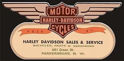 Motorcycle Workshop Gas Station Sticker Decal Vintage Retro Vincent Indian Ariel • $3.69