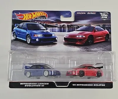 Hot Wheels  Mitsubishi Lancer Evolution VI / '95 Eclipse  2 Pack  Premium R/R • $23.87