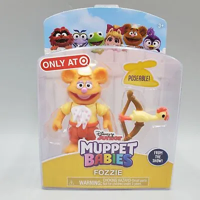 Fozzie With Bow Arrow Chicken Figure Playset Muppet Babies Poseable Disney 3 In • $16.82