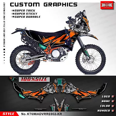 Kungfu Graphics Motorcycle Decals Sticker Kit For 690 Adventure Rally Raid EVO2 • $169.89