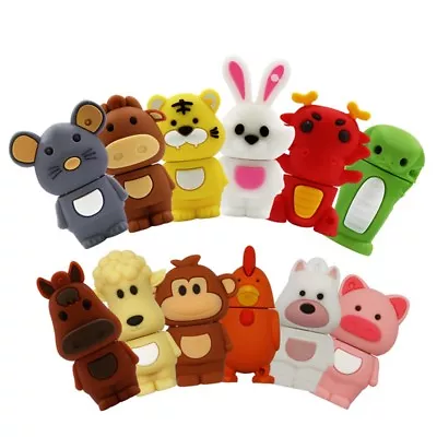 16/32GB Cartoon USB Flash Drive Memory Stick Animals Model Cut Dog Monkey Tiger • $8.98