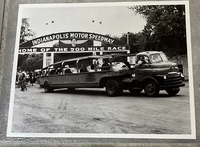 Vtg 1940's-50's Indy 500 Speedway Exit Original Car Transport Truck 8x10 Photo • $27.50