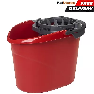 O-Cedar QuickWring Bucket 2.5 Gallon Mop Bucket With Wringer Red • $12.90