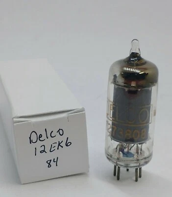 $4 • Buy Vintage Tested Good Delco 12EK6 Car Auto Radio Ham Audio Vacuum Tube