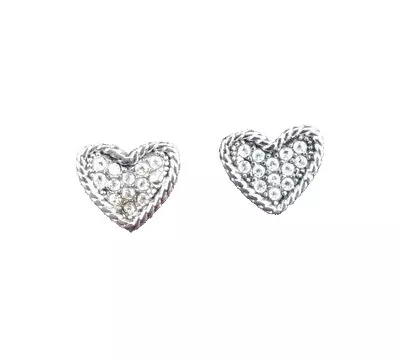 Marc Jacobs Heart Rhinestone Stud Earrings • $14