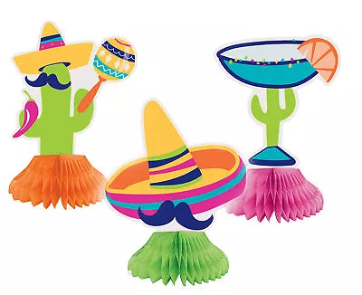 Mexican Party Table Decorations Fiesta Cactus Sombrero Cocktail Mini Honeycombs • £3.25