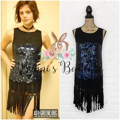 $145 • Buy Alice Cullen Kate Moss For Top Shop Sequined Flapper Dress Sz 10 Twilight