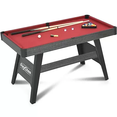 4.5Ft Pool Table Portable Billiard Table Kid Adults Mini Game Table 2 Cue Sticks • $149.99