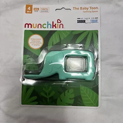 Munchkin The Baby Toon Silicone Teether Spoon Elephant - Mint R5 • $6.75