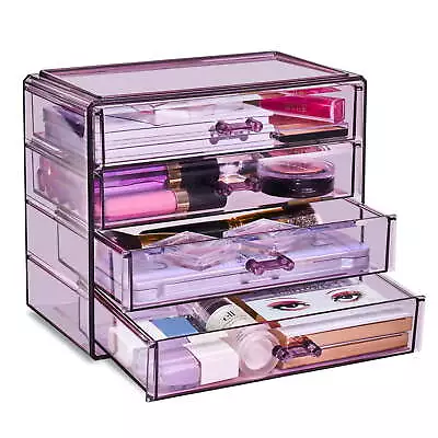 Sorbus Cosmetic And Jewelry Organizer Display Rack -4 Large Drawers Space Saving • $26.99