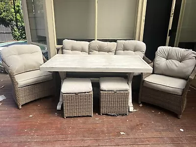 $1250 • Buy Amart Miami Outdoor Setting 7 Piece- Great Used Condition