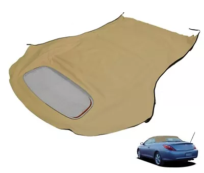 Toyota Solara 2004-2009 Convertible Top W/ Heated Glass Window Stone Vinyl • $422.06