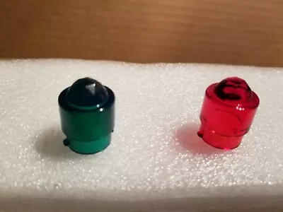2 American Flyer Transformer (1 Red  & 1 Green)  Jewel Facet Light Cover-pa12a11 • $10.95