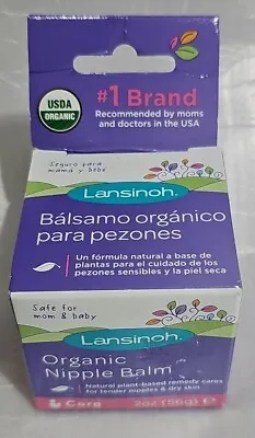 Lansinoh Breastfeeding Organic Nipple Balm (Mom & Baby) 2oz Exp 1/2026 New Box • $5.99