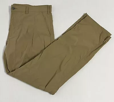 Eddie Bauer Travex Men’s 42x34 Beige Nylon Outdoor Hiking Pants • $17.99