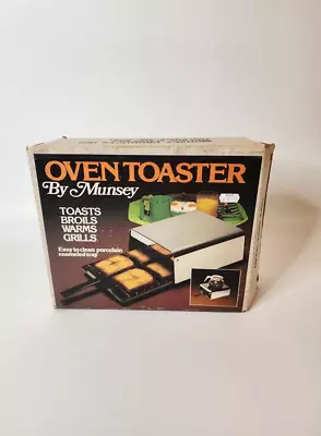 Vintage Munsey Model Deluxe Oven Toaster Works In Box Retro Appliances • $75