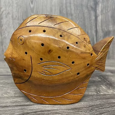 Hawaii Honolulu Hawaiian Carved Milo Wood Fish • $44.97