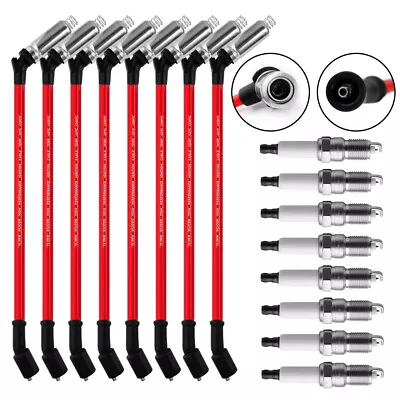 $38.19 • Buy 48322 10.5 Wire & Spark Plugs Fits For Chevy Silverado GMC 4.8L 5.3L 6.0L V8