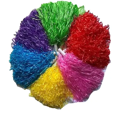 1 Pair Cheerleading Pom Pom Matt S Waver Fancy Dress  Pom Pom Dance Party 40g • £3.99