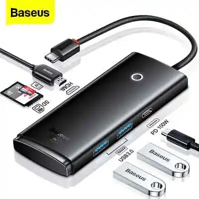 $28.99 • Buy Baseus 6 In 1 USB Type C HUB To 4K HDMI Adapter Dock Station For MacBook Pro Air