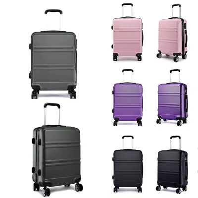 28Inch ABS Hard Shell Suitcase Spinner 4 Wheels Travel Lightweight Large Luggage • £37.97