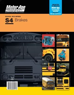 MotorAge ASE S4 Test Prep Manuals: School Bus Brakes - 9781934855713 • $32.95