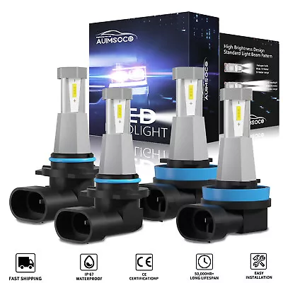 For Ram	1500 2500 3500 2011-2021 High/Low Combo 9005 H11 LED Headlight Bulbs Kit • $34.99