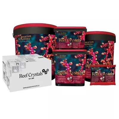 Reef Crystals Sea Salt Mix Aquarium Systems Marine Fish Tank Coral Reef 5 Sizes • £74.09