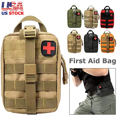 Tactical MOLLE Rip Away EMT Medical First Aid IFAK Medical Pouch Utility Bag • $10.49