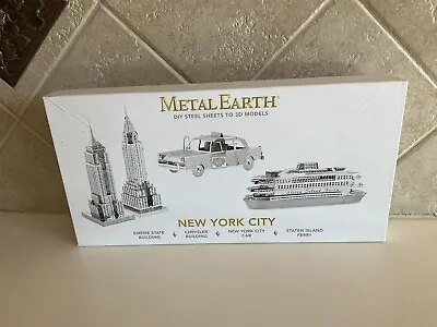 Metal Earth New York City Steel 4 Four 3D Models Taxi Buildings Ferry • $13