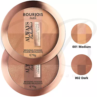 £9.95 • Buy BOURJOIS Always Fabulous Long Lasting Natural Bronzing Powder 9g *CHOOSE SHADE*