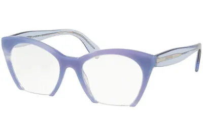 Miu Women Irregular Eyeglasses MU03QV SUJ1O1 49 Azure Frame Demo Customize • £155.81