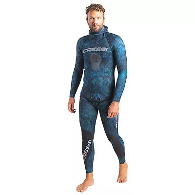 Cressi 2mm Man Tokugawa Nylon Two-Piece Wetsuit With Hood • $224.95
