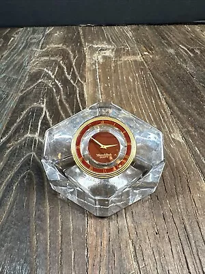 Vintage Villeroy & Boch Crystal Stone Quartz Clock Paperweight • $25