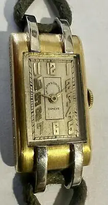 $1500 • Buy Vacheron Constantin Art Deco Woman's 18k 2 Tone Wristwatch With Original Box