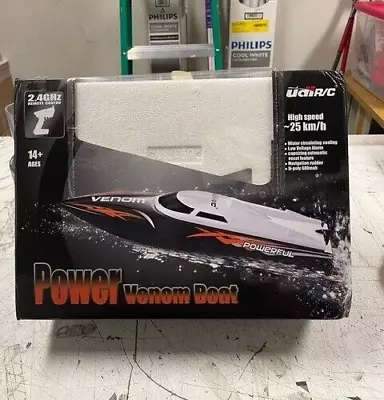 UDI RC Boat 2.4GHz High Speed Remote Control Electric Boat Orange Power Venom US • $6.50