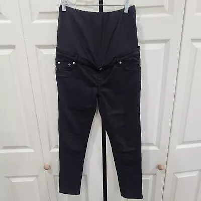 Zara Black The Maternity Mood Skinny Jeans Size Medium Stretch  • £24.12