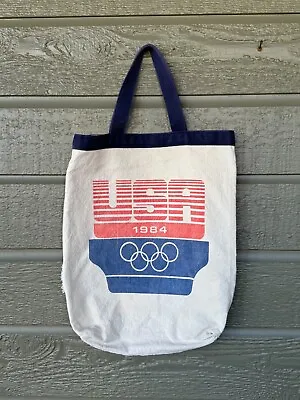 Vintage 1984 Olympic Canvas Tote Bag Team USA United States • $14.99