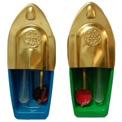 £24.70 • Buy Pop Pop Putt Putt Tin Boat Candle Powered Boat Live Steam Tugboat Pack Of 2 Pcs
