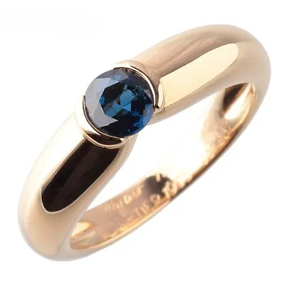 Cartier Vintage 1995 Sherry Blue Sapphire 18k Yellow Gold Band Ring Hallmarked • $1749.73