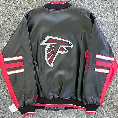 Atlanta Falcons NFL Football Vtg ATL Varsity Bomber Sport Jacket Sweater Coat L • $100