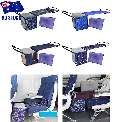 $19.99 • Buy Kids Airplane Footrest Hammock Travel Bed Toddlers For Travel Accessories AU