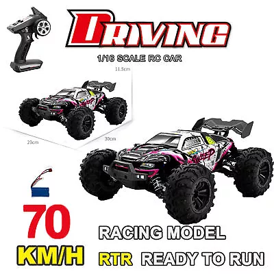 1:16 2.4G 4WD RC Car 70KM/H Brushless High Speed Off-Road Racing Crawler Truck • $118.49