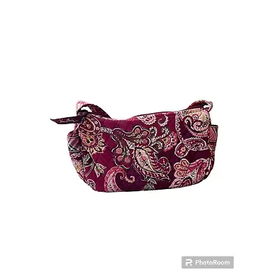 Vera Bradley Hobo Handbag 10  Piccadilly Plum Retired Pattern Cotton • $19
