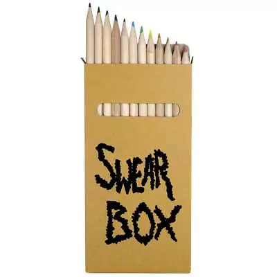 12 X 'Swear Box' Long 178mm Coloured Pencils / Pencil Set (PE00006804) • £4.99