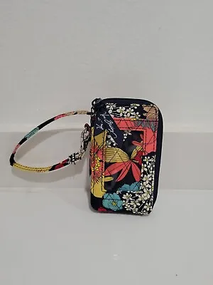  Vera Bradley All In One Wristlet HAPPY SNAILS Colorful Retired Wallet • $15.99