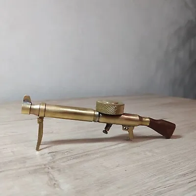 Vintage Petrol Lighter Table Machine Gun  • $60