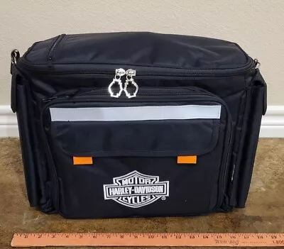 Harley Davidson Insulated Cooler Rain Gear Portable Picnic Bag Dishes Utensils • $30